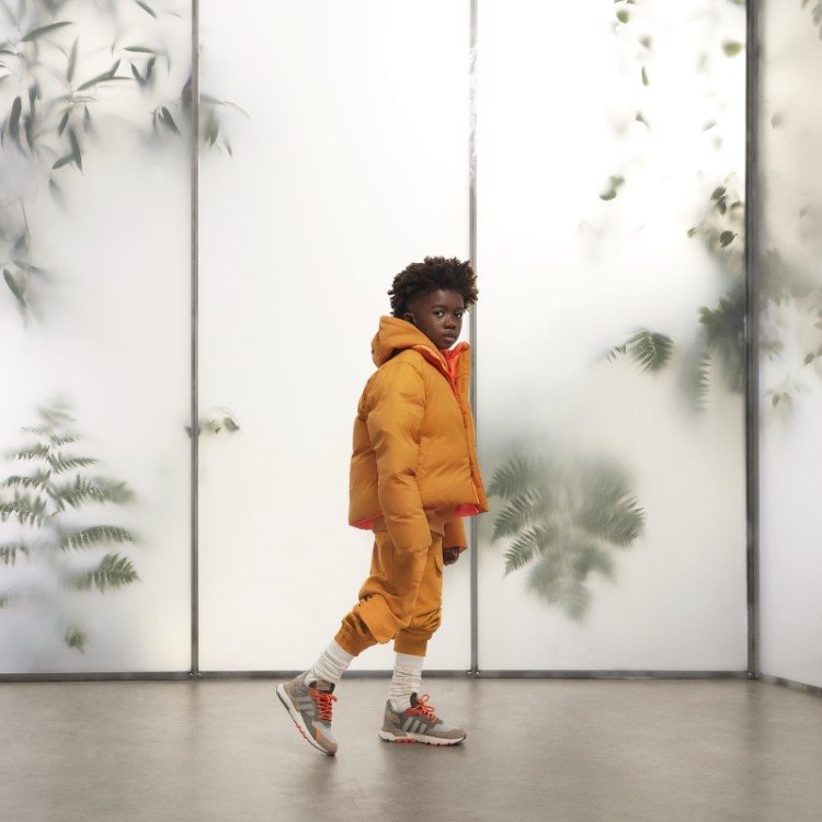 Jaqueta Puffer De Nylon Leve Adidas Laranja Focus