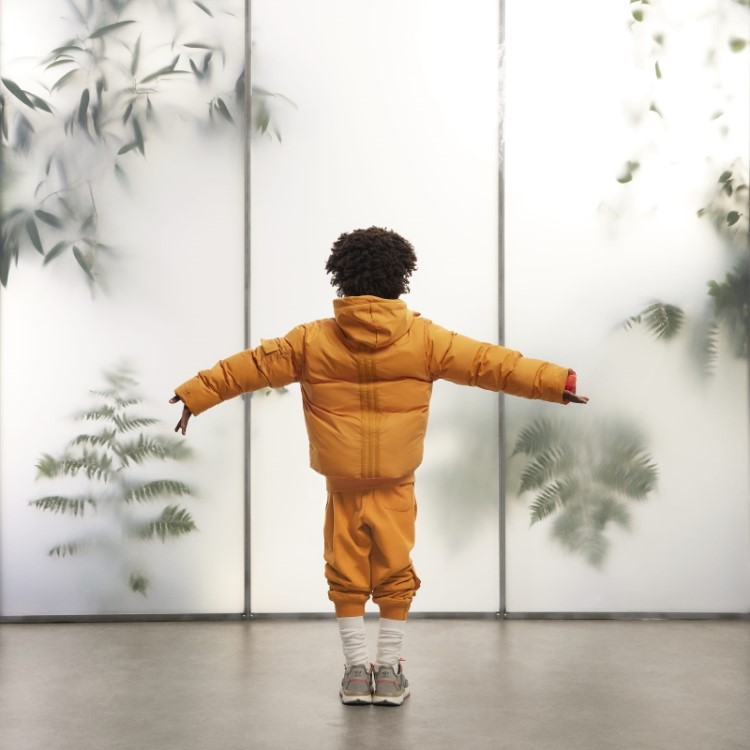 Jaqueta Puffer De Nylon Leve Adidas Laranja Focus