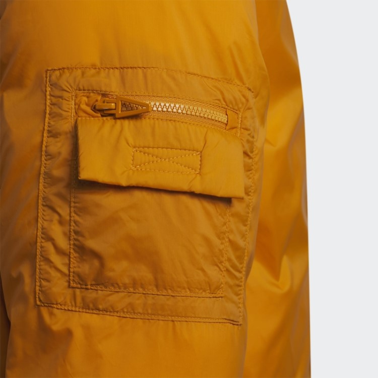 Jaqueta Puffer De Nylon Leve Adidas Laranja Focus