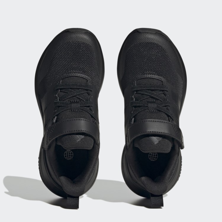 Adidas Fortarun 2.0 Cloudfoam Sapato De Renda Elástico Top Strap Carbono