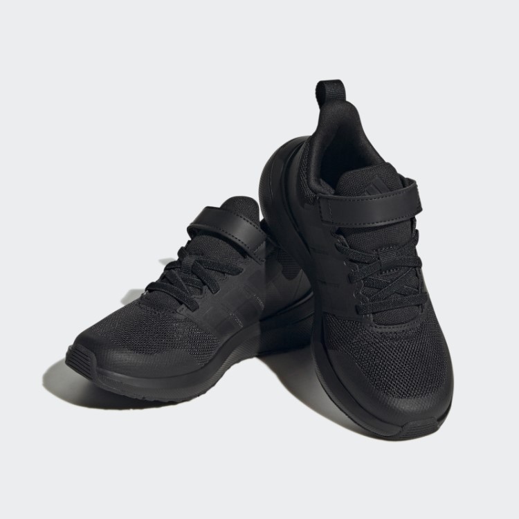 Adidas Fortarun 2.0 Cloudfoam Sapato De Renda Elástico Top Strap Carbono