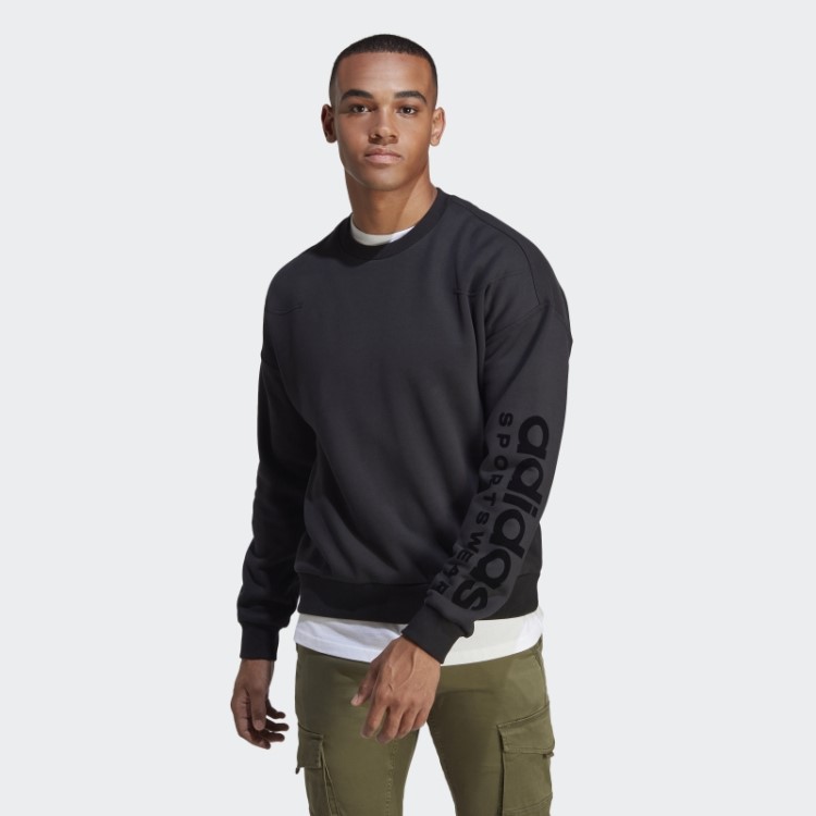 Moletom De Lã Preto Adidas