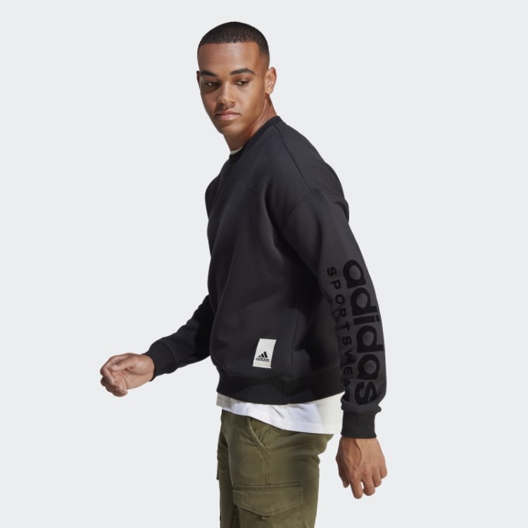 Moletom De Lã Preto Adidas