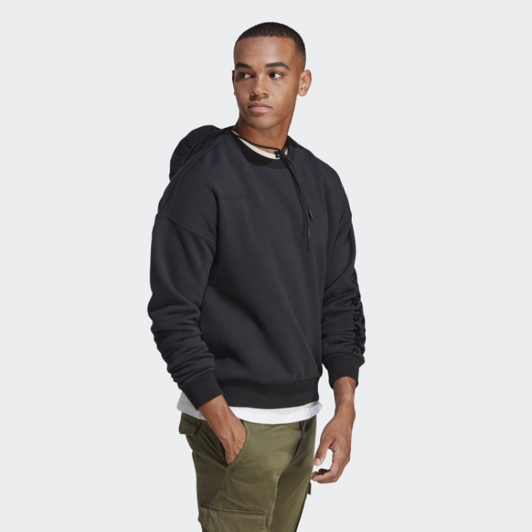 Moletom De Lã Preto Adidas
