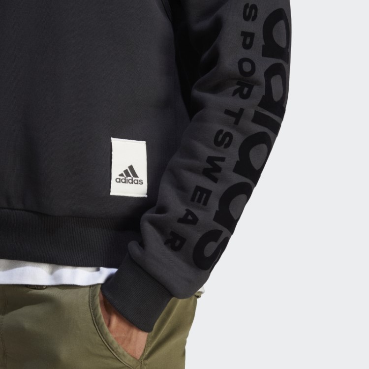 Moletom De Lã Preto Adidas