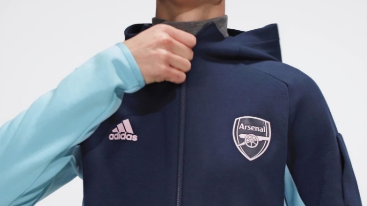 Jaqueta Arsenal Anthem Marinho Adidas