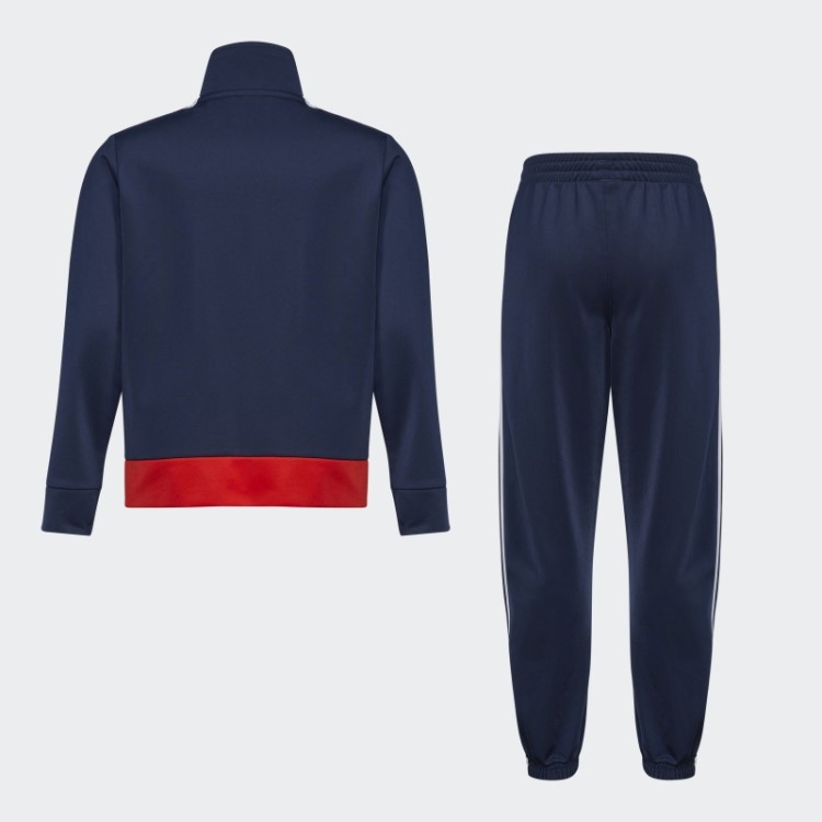 Conjunto De Trilha De Tricô Colorblock Adidas Athletic Navy