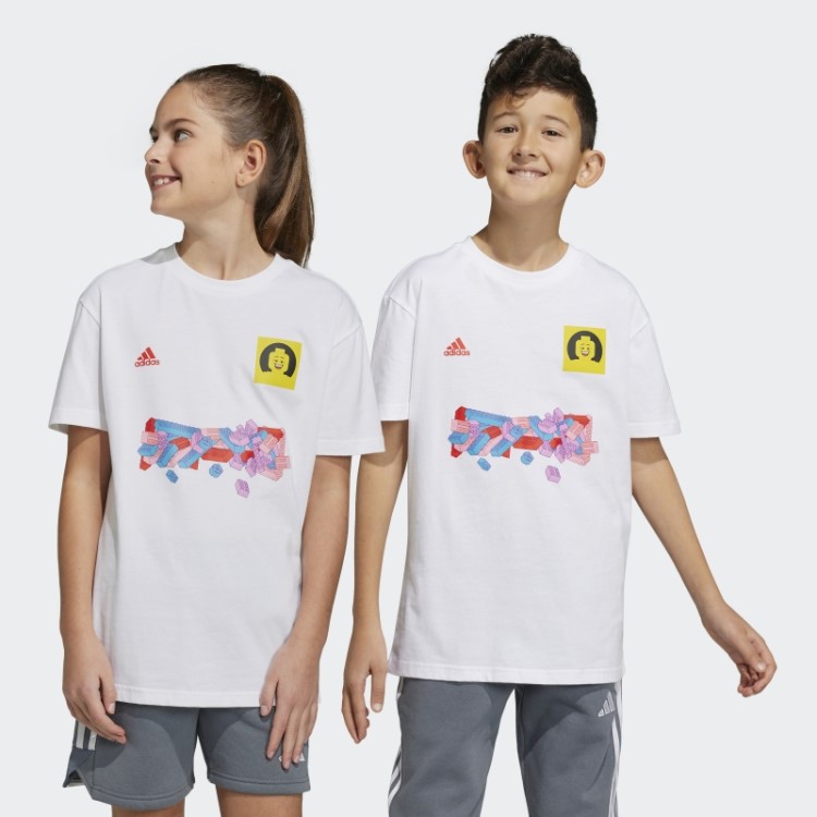 Adidas X Lego Soccer Número 10 Camiseta Estampada Branca Quente