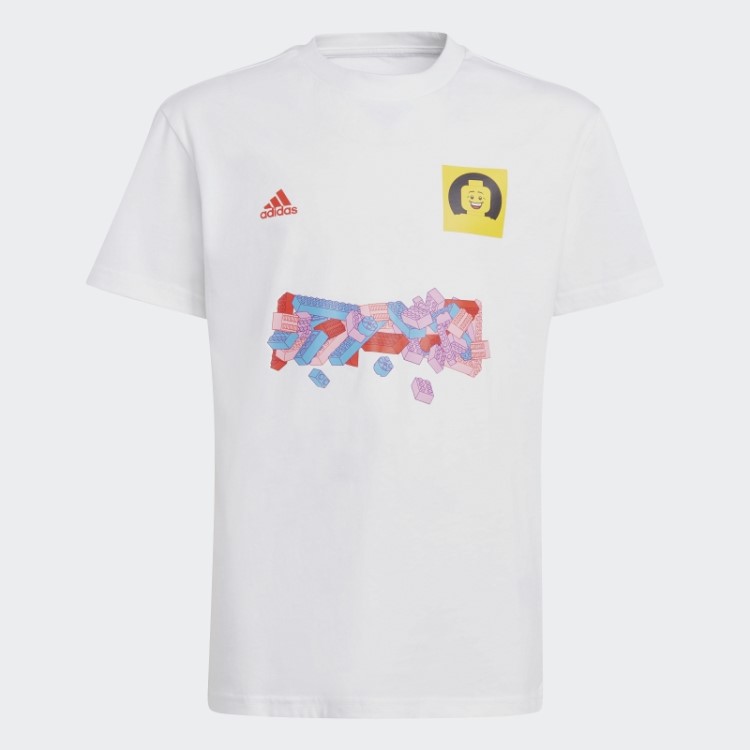 Adidas X Lego Soccer Número 10 Camiseta Estampada Branca Quente