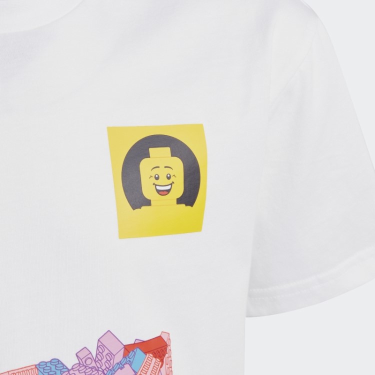 Adidas X Lego Soccer Número 10 Camiseta Estampada Branca Quente