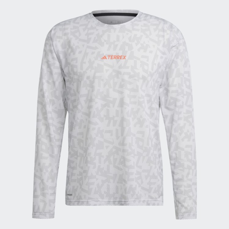 T-shirt De Manga Comprida Terrex Trail Running Adidas Branca