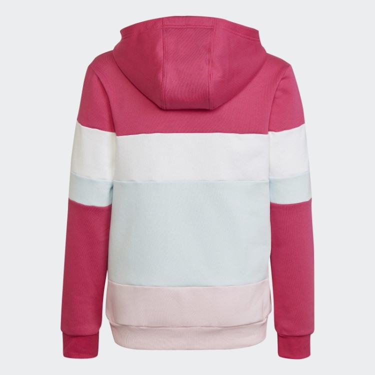 Moletom Com Capuz De Lã Colorblock Real Magenta Adidas