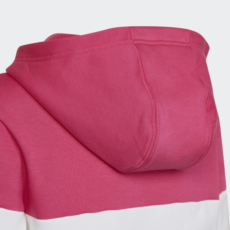Moletom Com Capuz De Lã Colorblock Real Magenta Adidas