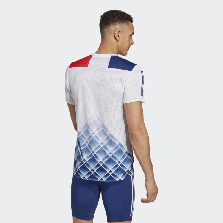 Camiseta Branca Adidas Adizero Promo