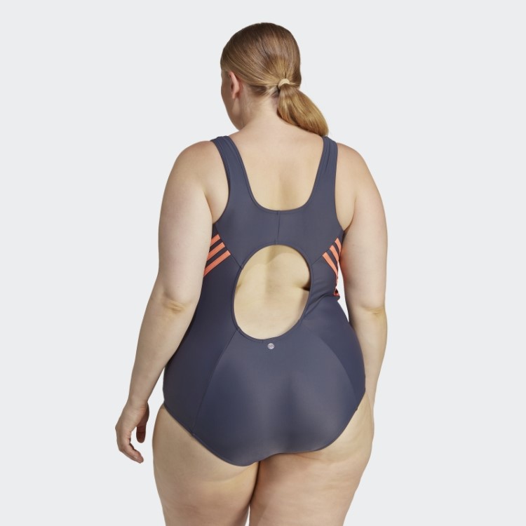 Fato De Banho Com As 3 Riscas (tamanho Grande) Adidas Azul Marinho