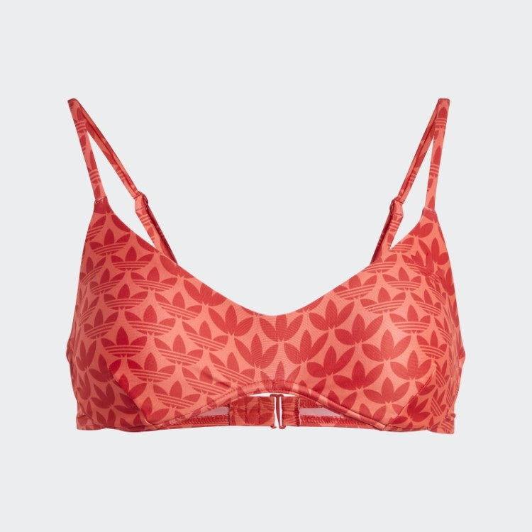 Top De Banho Vermelho Adidas Originals Com Monograma