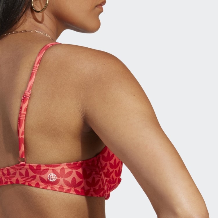 Top De Banho Vermelho Adidas Originals Com Monograma