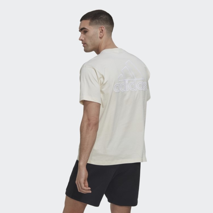 Camiseta Esportiva Grande Emblema Adidas Não Tingida (gênero Neutro)