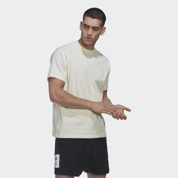 Camiseta Esportiva Grande Emblema Adidas Não Tingida (gênero Neutro)