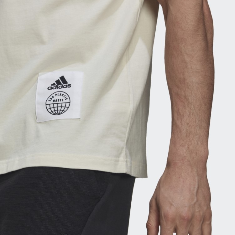 Camiseta Esportiva Grande Emblema Adidas Não Tingida (gênero Neutro)