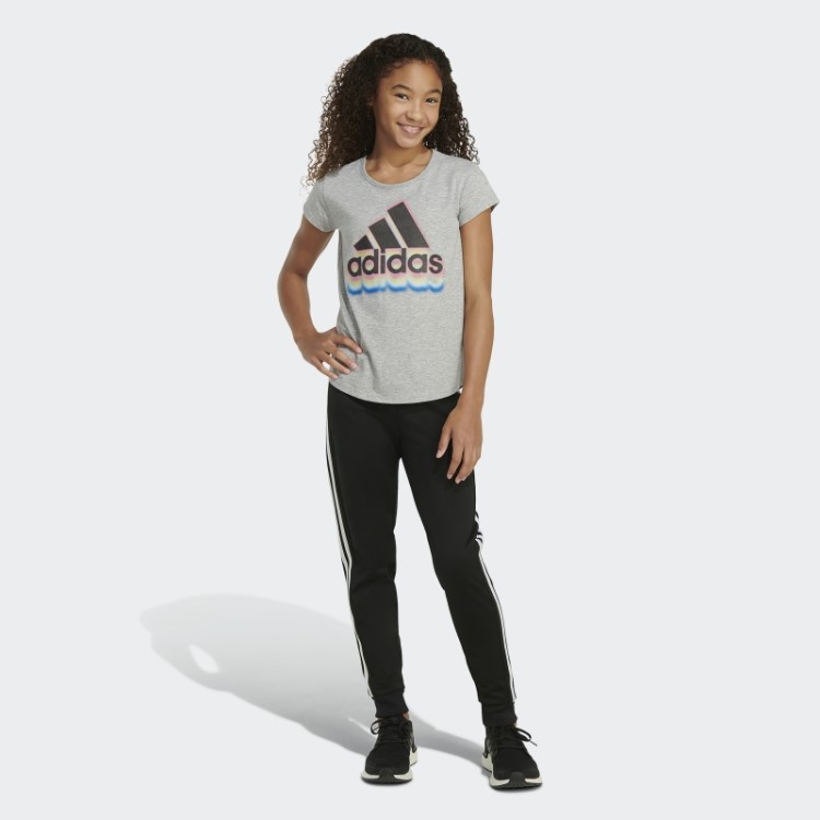 Camiseta Manga Curta Urze Cinza Médio Adidas