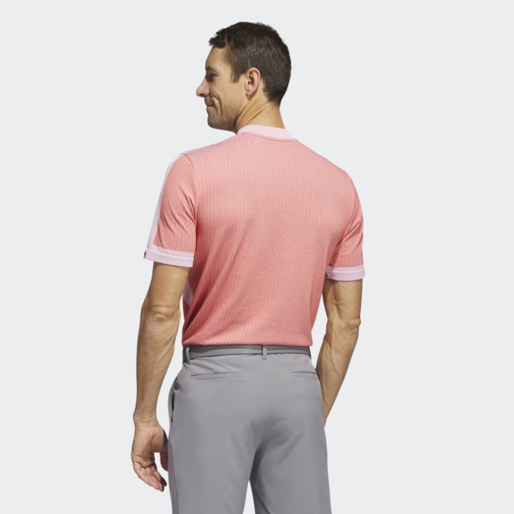 Adidas Ultimate365 Tour Texturizado Camisa Polo De Golfe Primeknit Vermelha