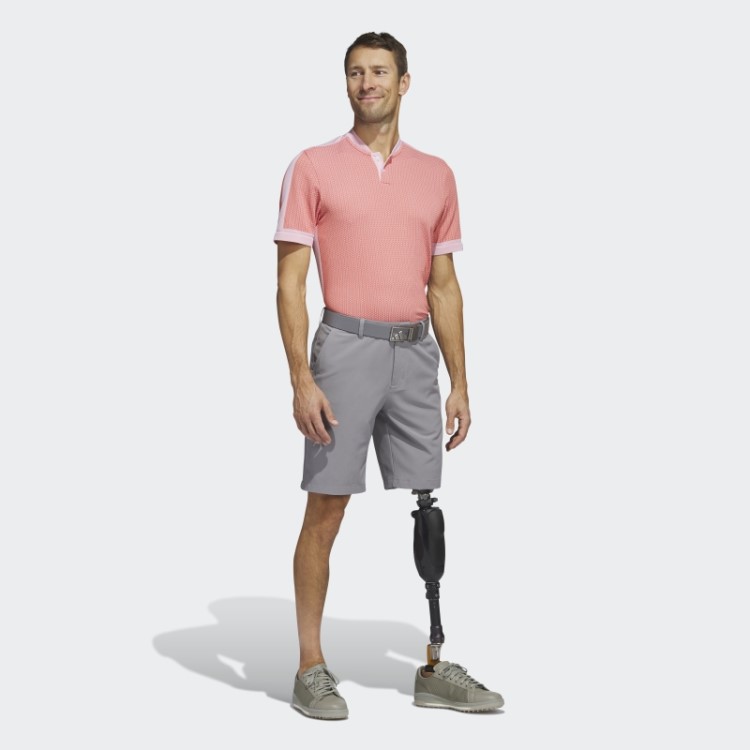 Adidas Ultimate365 Tour Texturizado Camisa Polo De Golfe Primeknit Vermelha