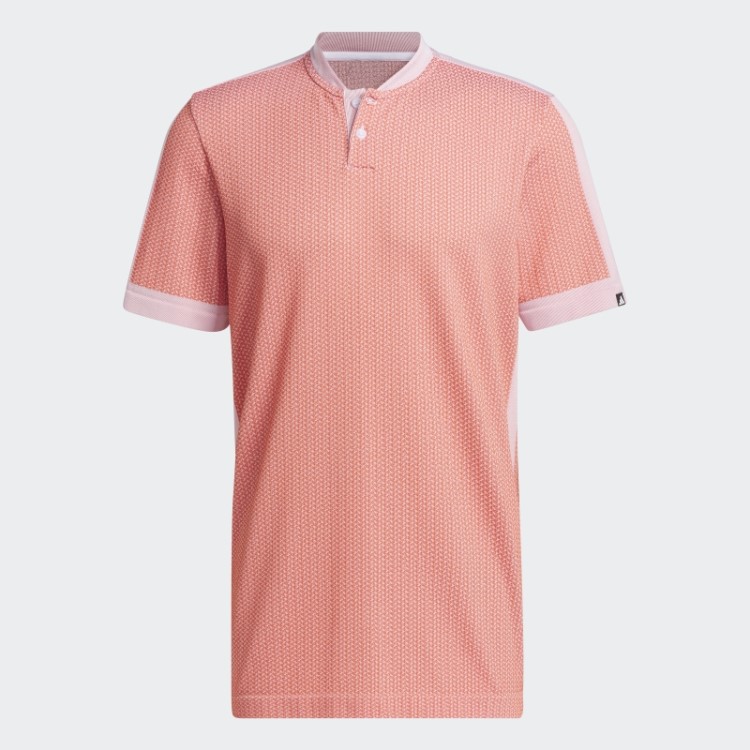Adidas Ultimate365 Tour Texturizado Camisa Polo De Golfe Primeknit Vermelha