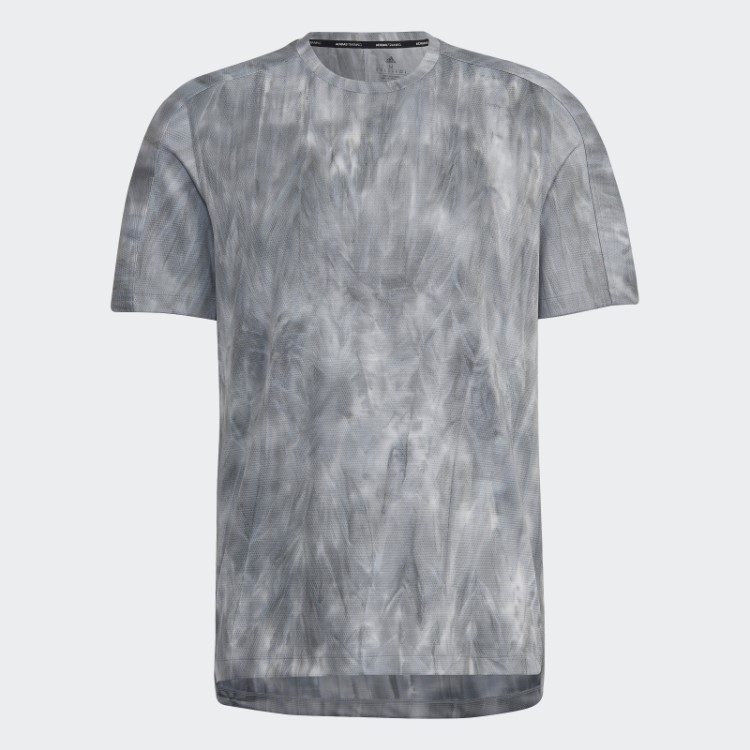 Camiseta Prateada Adidas Com Tinta Em Spray