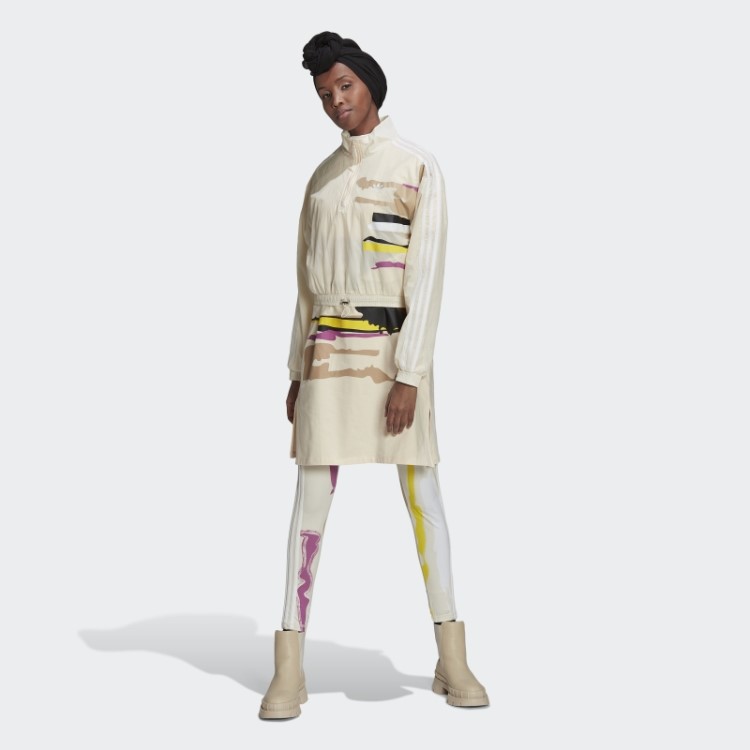 Vestido Ecru Matt Adidas Thebe Magugu