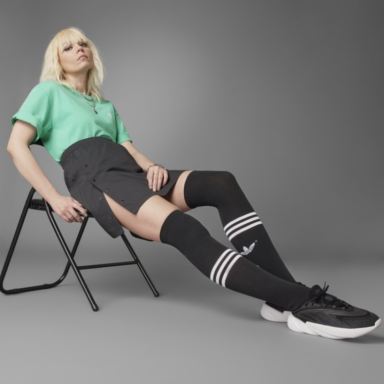 Saia Sempre Original Com Botão De Pressão Adidas Preta