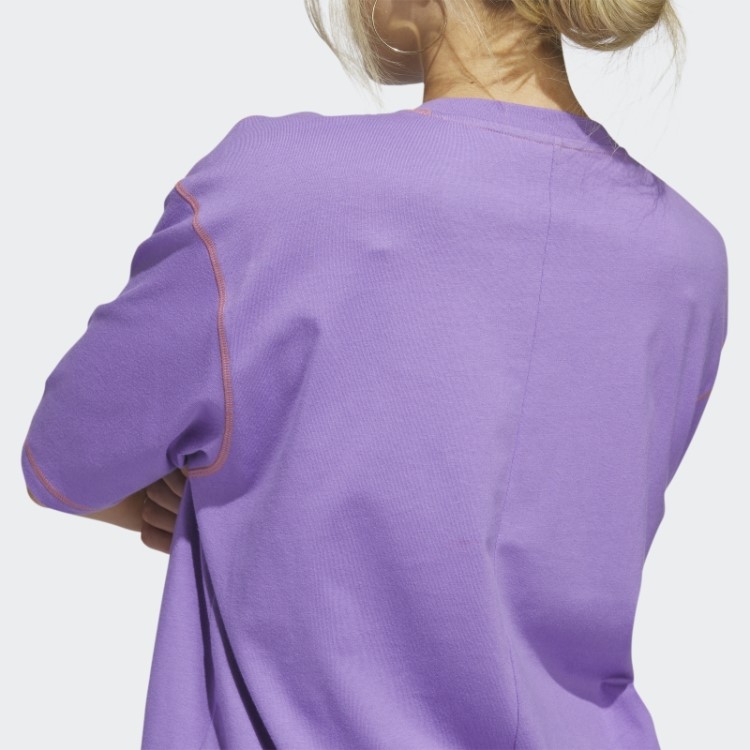 Camiseta Com Bolso Para Namorado Com Declaração Esportiva Violeta Adidas