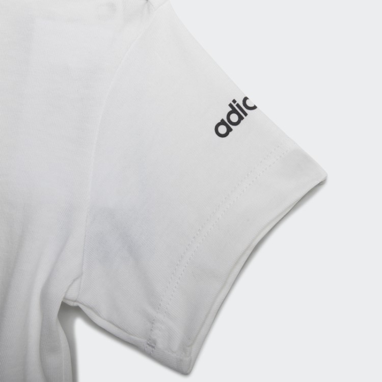 Camiseta De Praia Branca Adidas Estampada
