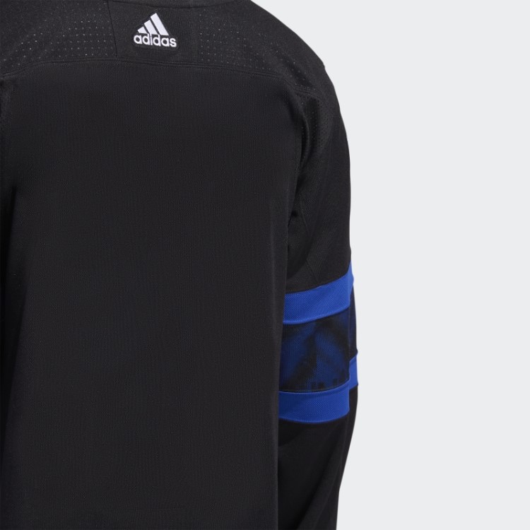 Preto Adidas Autêntico Reversível Toronto Maple Leafs X Draw House Camisa Alternativa Quente
