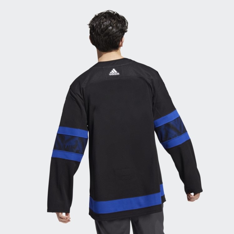 Preto Adidas Autêntico Reversível Toronto Maple Leafs X Draw House Camisa Alternativa Quente