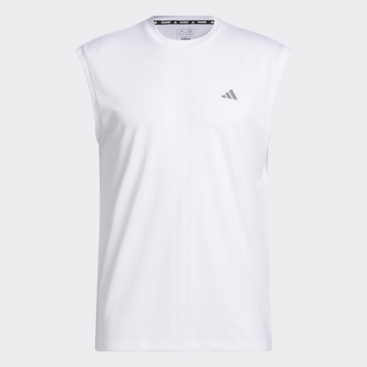 Regata Branca Adidas Hiit Projetada Para Treino