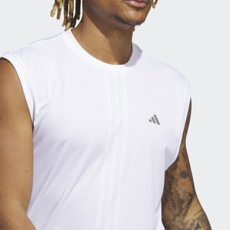 Regata Branca Adidas Hiit Projetada Para Treino