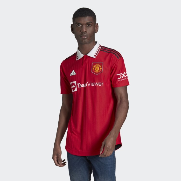 Real Red Manchester United 22/23 Home Autêntico Jersey Adidas