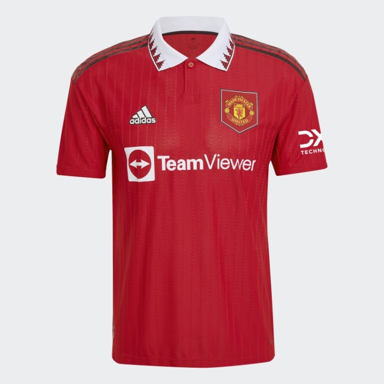 Real Red Manchester United 22/23 Home Autêntico Jersey Adidas