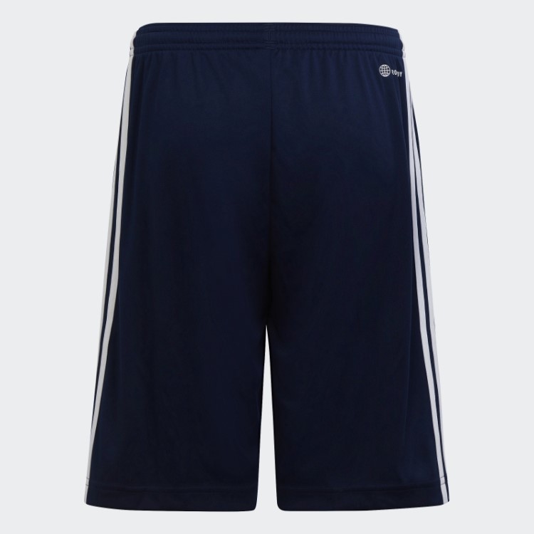 Short Adidas Train Essentials Aeroready 3 Listras Regular Fit Azul Escuro