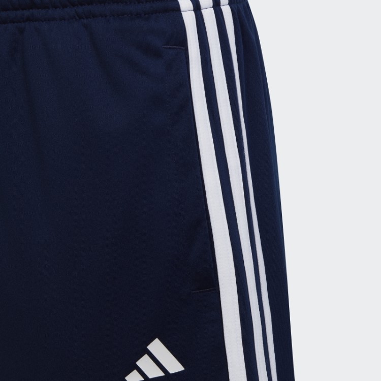 Short Adidas Train Essentials Aeroready 3 Listras Regular Fit Azul Escuro