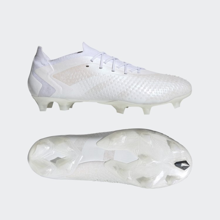 Adidas Predador Precisão.1 Botas Baixas E Firmes Moda Branca