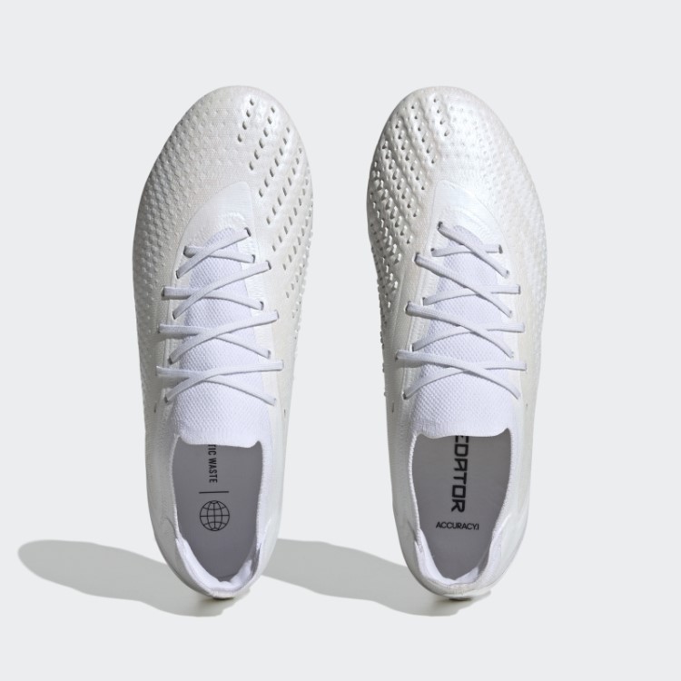Adidas Predador Precisão.1 Botas Baixas E Firmes Moda Branca