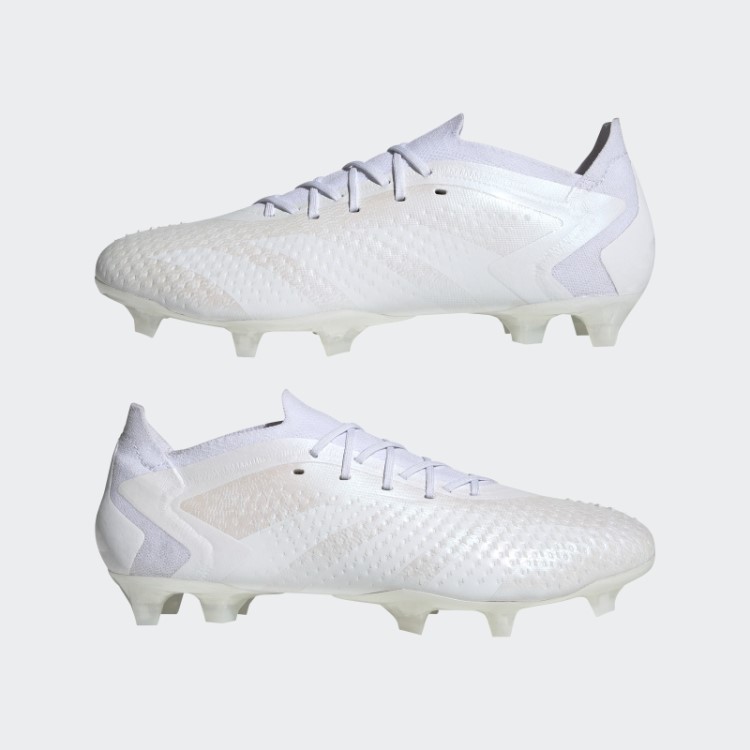 Adidas Predador Precisão.1 Botas Baixas E Firmes Moda Branca
