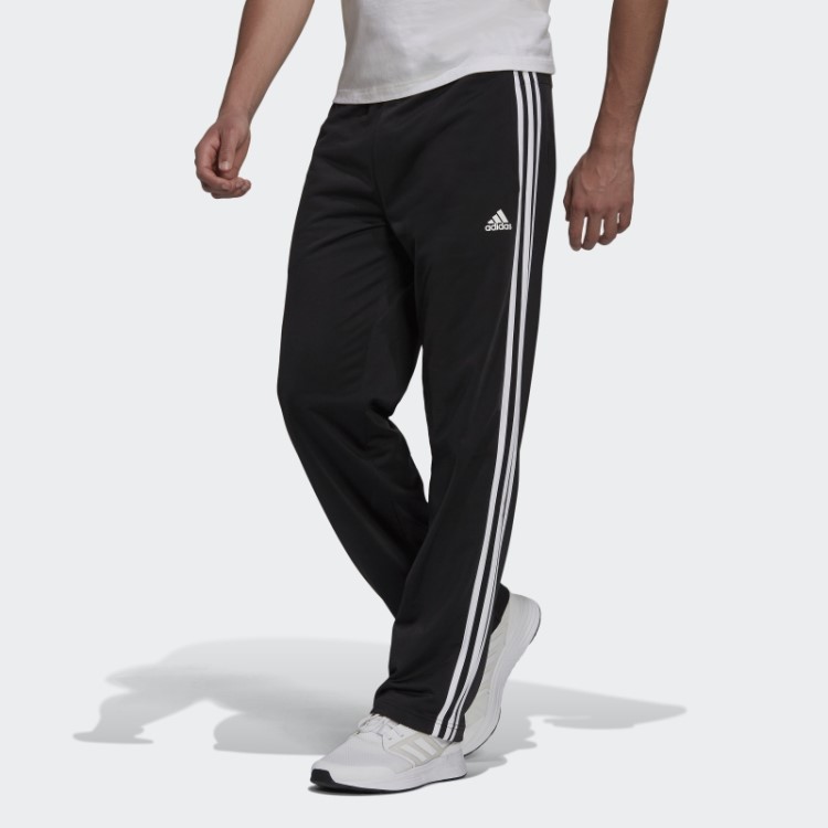 Calça Esportiva Com As Três Listras Preta Primegreen Essentials Da Adidas