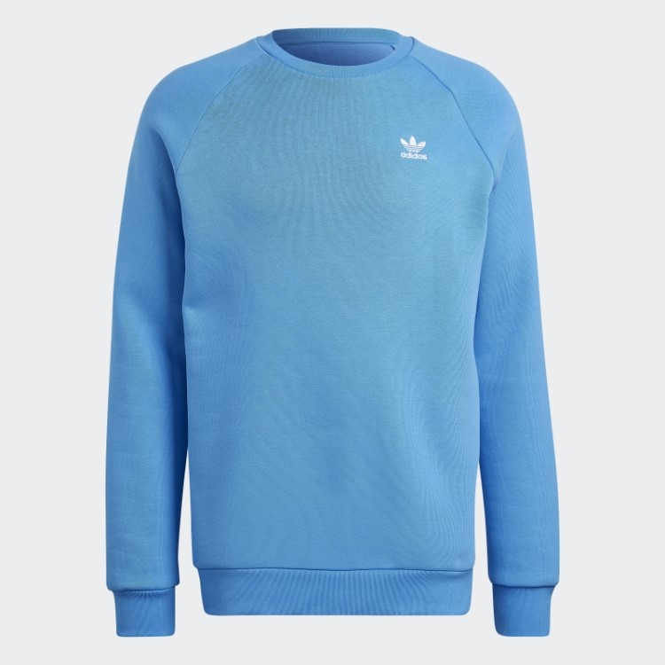 Moletom Gola Careca Adidas Blue Adicolor Essentials Trefoil