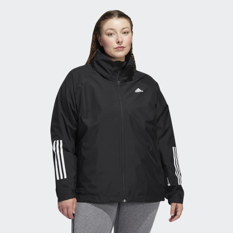 Jaqueta Adidas Bsc 3 Listras Rain.rdy (tamanho Grande) Preto