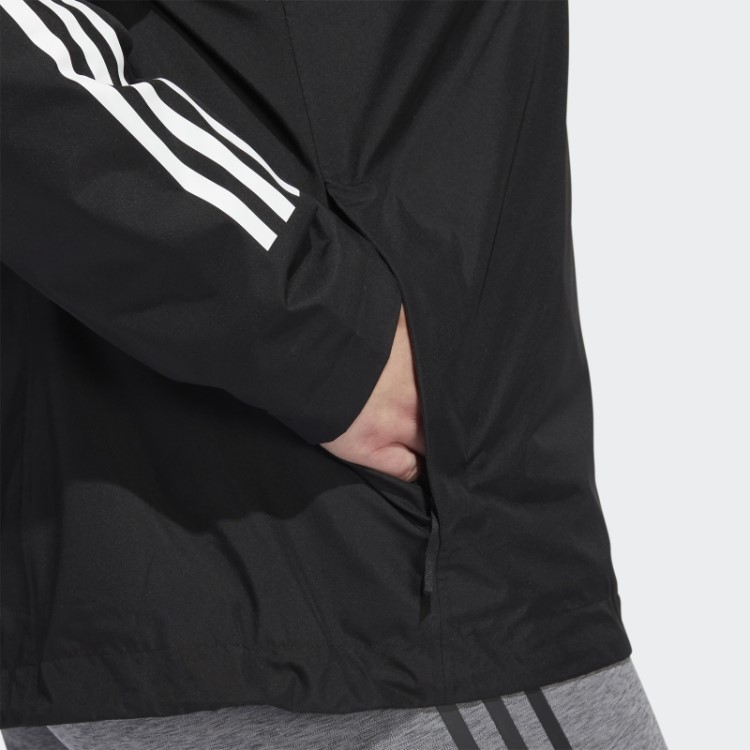 Jaqueta Adidas Bsc 3 Listras Rain.rdy (tamanho Grande) Preto