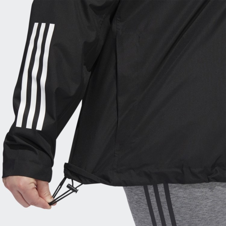 Jaqueta Adidas Bsc 3 Listras Rain.rdy (tamanho Grande) Preto