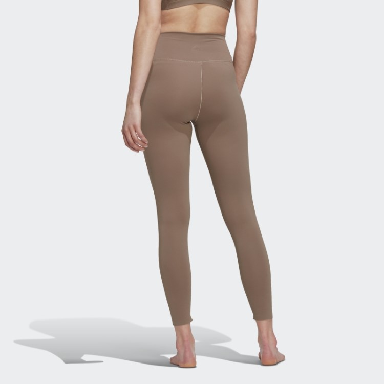 Legging Adidas Yoga Luxe Studio 7/8 Marrom Giz